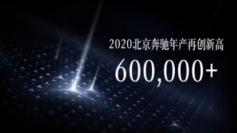 北京奔馳2020年產(chǎn)量突破60萬輛
