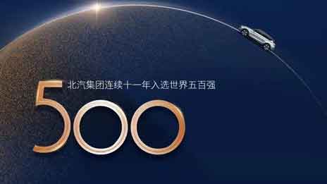 北汽集團連續11年入選世界500強，加速邁向競爭性增長